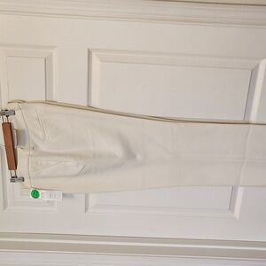 NWT Charter Club Ivory Classic Fit Trouser Sz 12